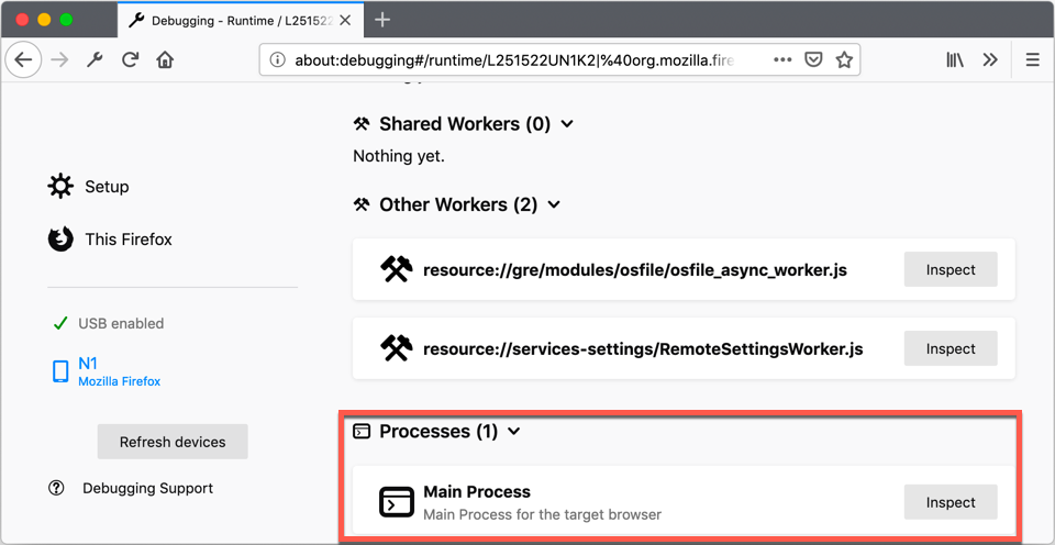 Locate processes